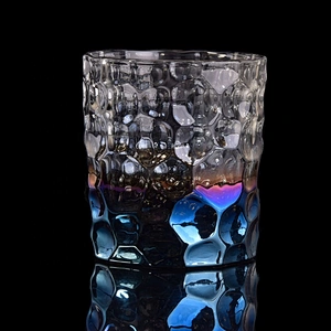 Crystal heat resistant engraving glass candle holder