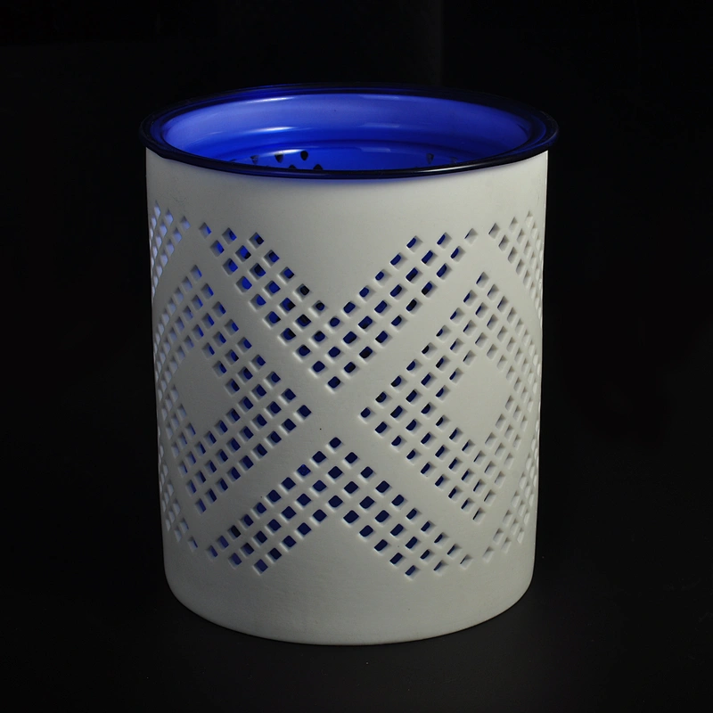 Manufacturer cylinder Ceramic tealight Candle Holders for Home Decor
