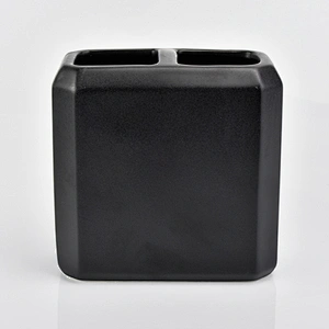 glazing black ceramic glass bath accessories sets ceramic bottle toothbrush holder