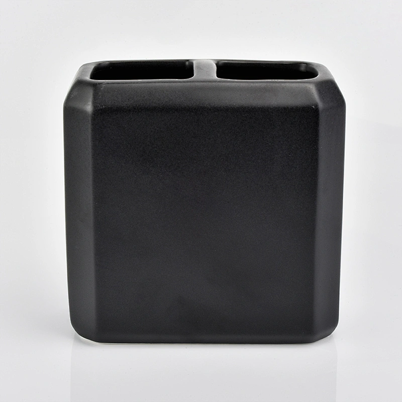 glazing black ceramic glass bath accessories sets ceramic bottle toothbrush holder