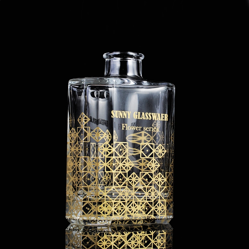Wholesales crystal logo printing reed glass diffuser bottles