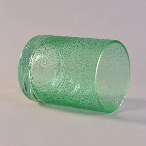Simple tealight decorative coloured glass candle holder 350ml