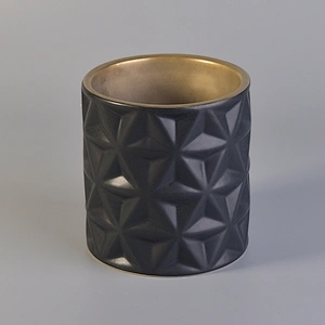 Luxury GEO Cut Ceramic Candle Jars
