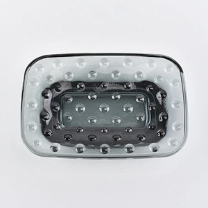 black glass mosaictoothbrush holder tumbler soap dish bathroom-accessories-set
