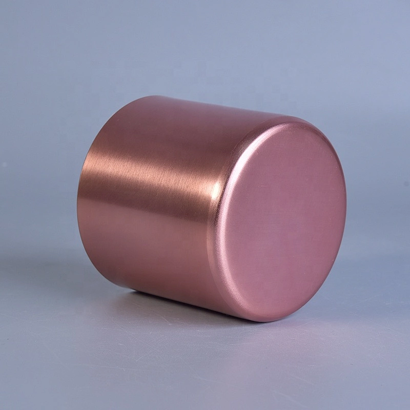 Sunny design metal aluminum metallic candle jar