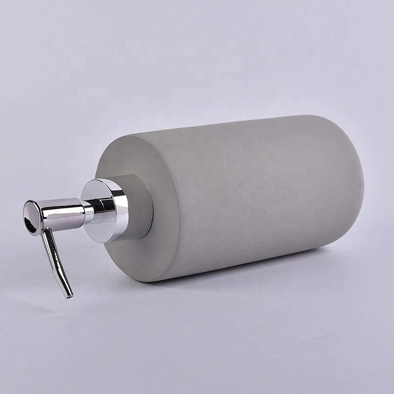 grey concrete soap Lotion bottle tumbler  bathroom accessories set