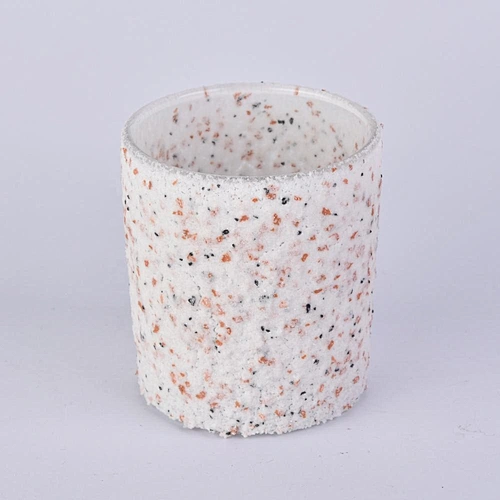 Home decorative empty menorah cylinder cement Candle holders