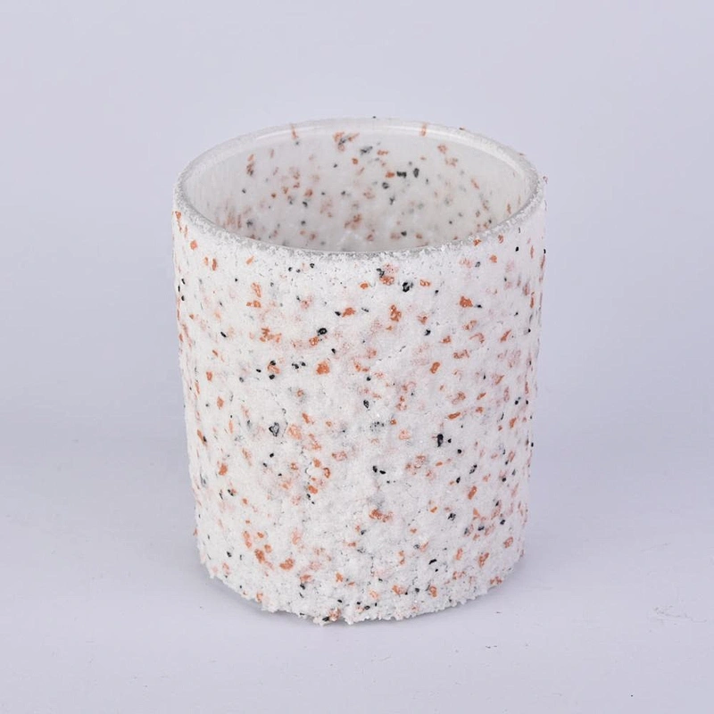 Home decorative empty menorah cylinder cement Candle holders