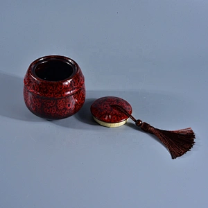 10oz Sunny Wholesales custom color ceramic candle holders with lid