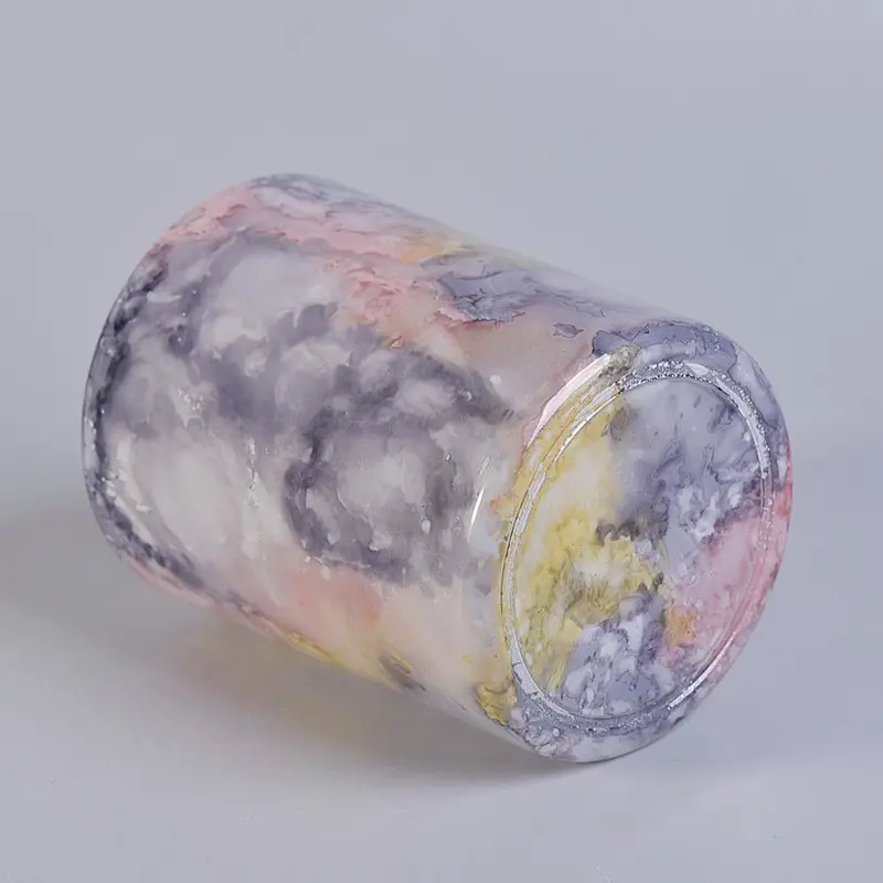 Marble Pattern Glass Candle Holder Wholesale