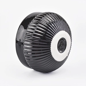 230ml black ceramic reed diffuser bottles for home fragrance