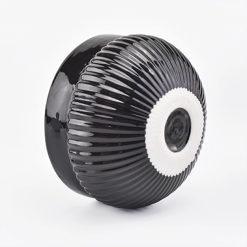 230ml black ceramic reed diffuser bottles for home fragrance