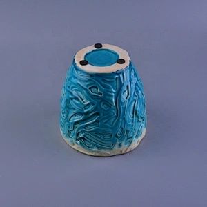 10oz Vintage decorating ceramic candle jars wholesales
