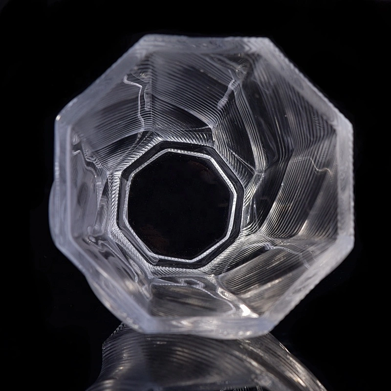 Sunny tea light crystal empty glass candle holder 10oz 12oz