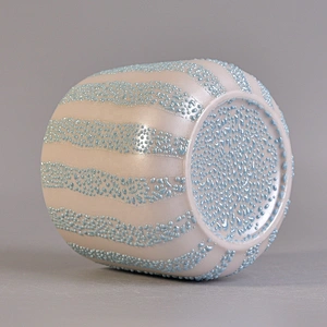 Custom Ionic Pearlescent Plating Candle Vessel Ceramic
