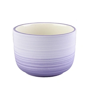 Sunny customised empty matte purple Ceramic Candle holders