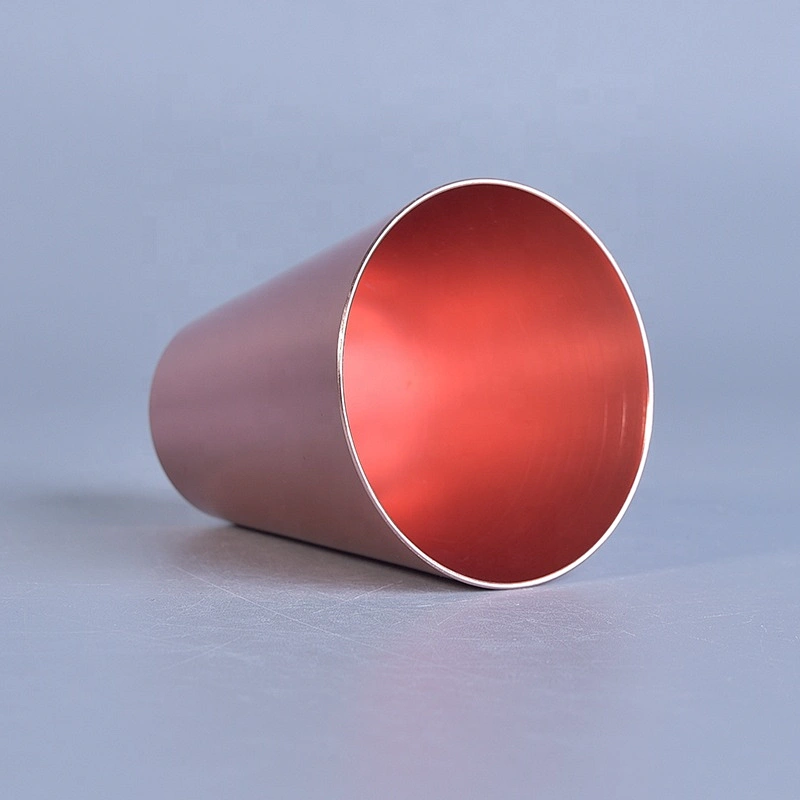 Vintage pillar aluminum tealight candle holder metal
