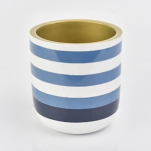 Cylinder wholesale candle holders ceramic 10oz 16oz 20oz