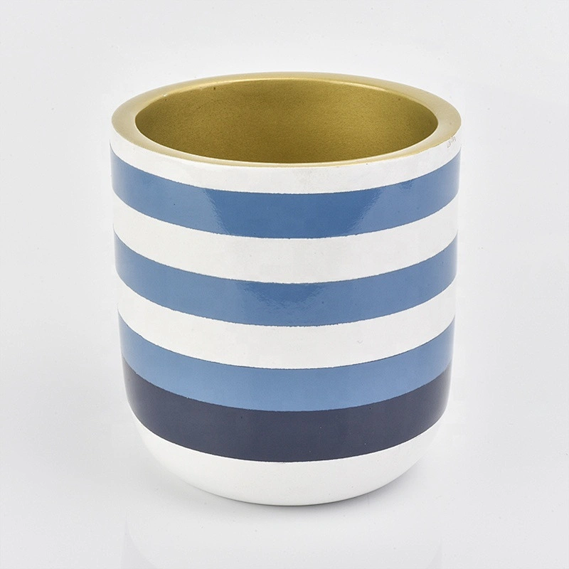Cylinder wholesale candle holders ceramic 10oz 16oz 20oz