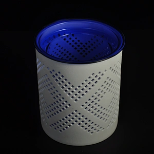 Manufacturer cylinder Ceramic tealight Candle Holders for Home Decor