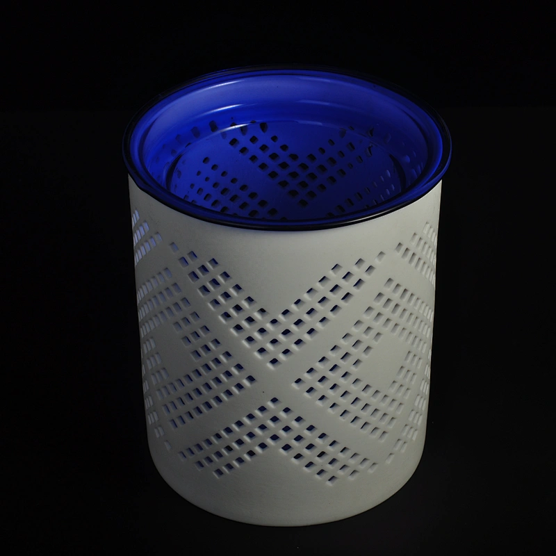 Manufacturer cylinder Ceramic tealight Candle Holders for Home Decor