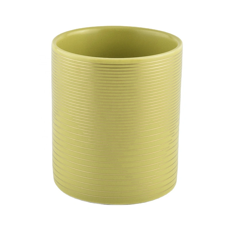 Wholesales gold custom empty candle ceramic holder 8oz 10oz