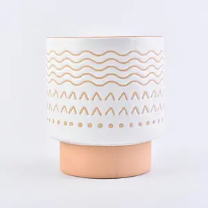 Beautiful Ceramic Candle Jar for candle making