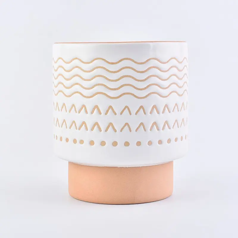 Beautiful Ceramic Candle Jar for candle making