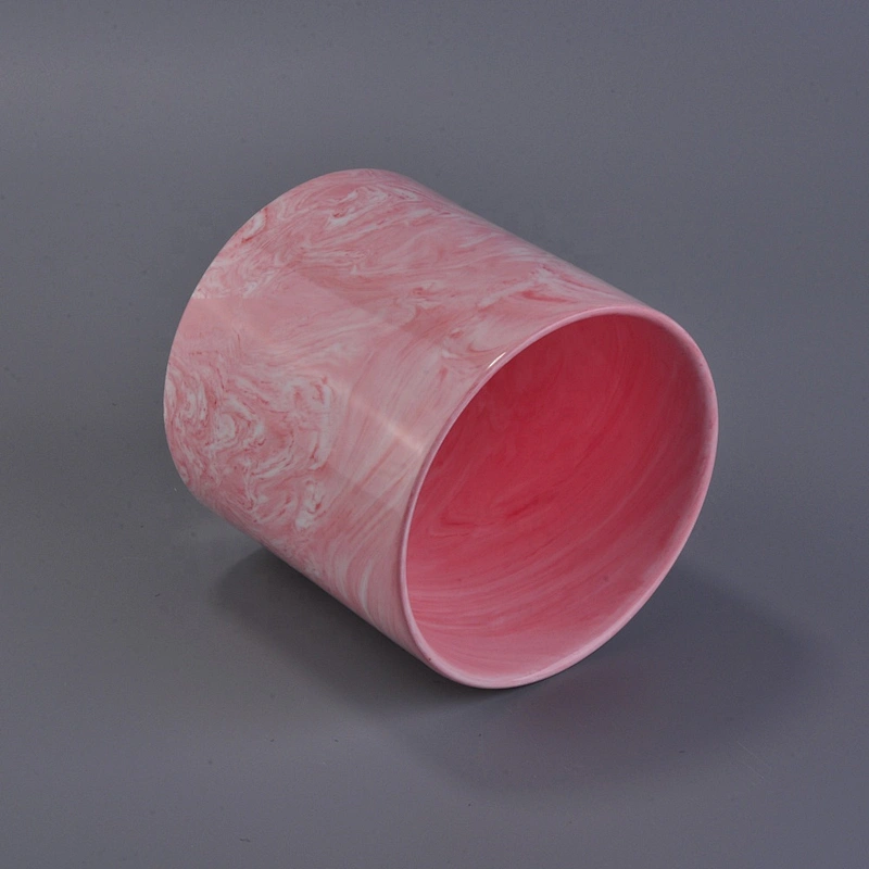 Sunny new design pink tealight ceramic candle holder home decoration