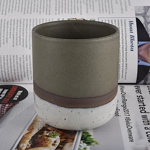 Bulk home decor custom cylinder candle ceramic jars 6oz 8oz 10oz