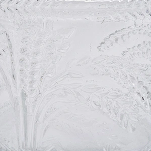 20oz wholesales embossed pattern transparent glass candle jars home decorations candle containers