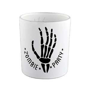 Party decoration white votive frosted candle glass holder 10oz 12oz