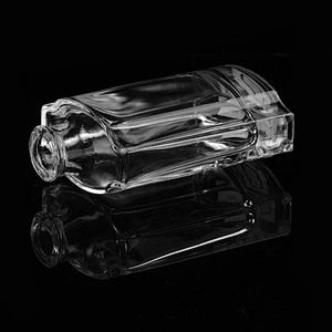 4oz square transparent high-white glass diffuser bottles fragrance bottles for home decorations