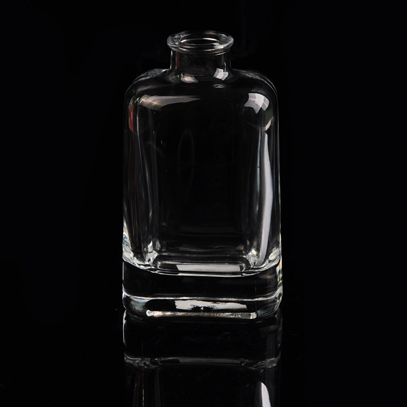 4oz square transparent high-white glass perfume bottles fragrance bottles