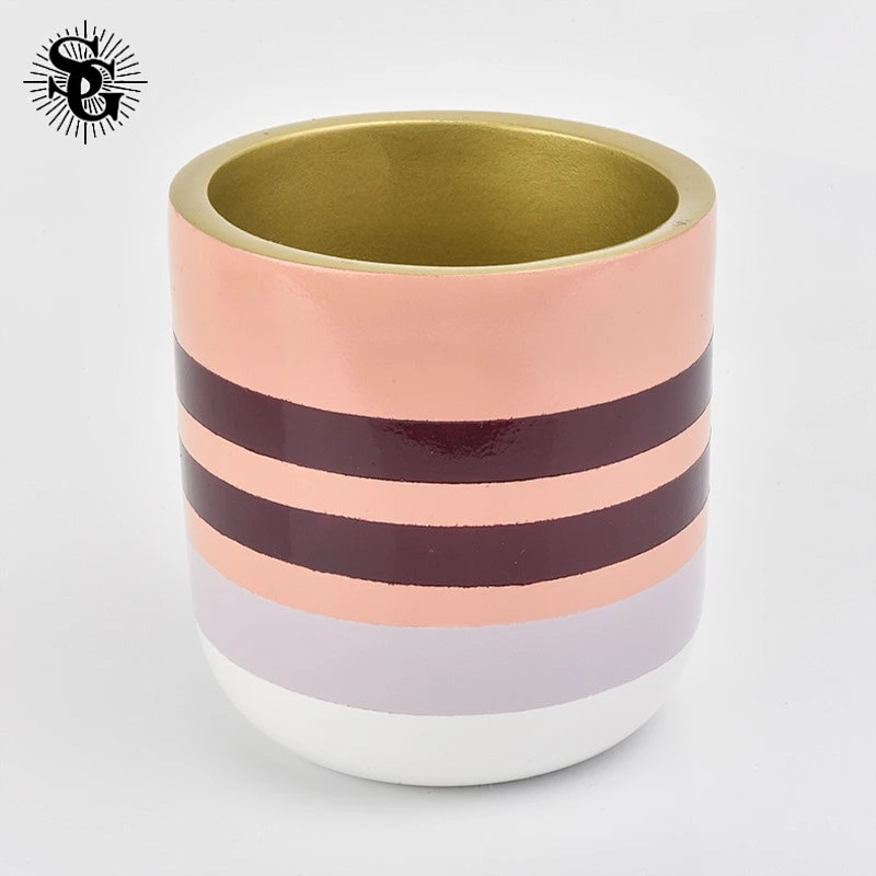 Sunny slap up 380ml 410g colourful colored concrete candle containers