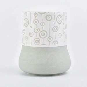 Unique glazed tealight ceramic candle holder