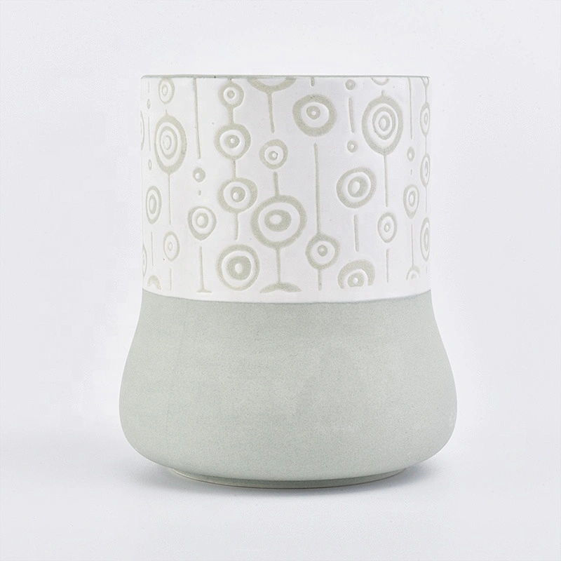 Unique glazed tealight ceramic candle holder