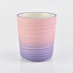 Mix color ceramic candle jars and candle holders for your home fragrance
