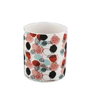 Wholesales custom design empty ceramic candle jar holder 10oz