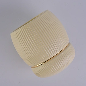 Sunny Suppliers scented tealight custom logo gold ceramic candle jars