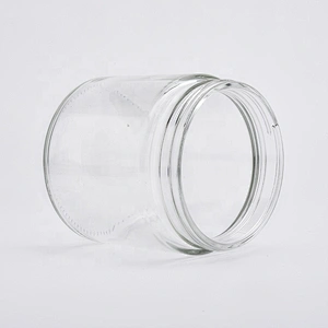 Sunny custom decorative large clear glass candle containers 20oz