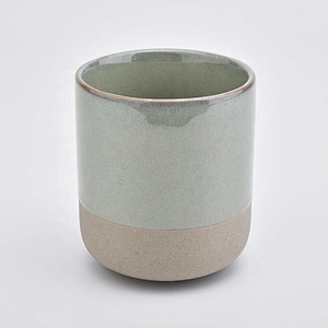 Frosted vintage ceramic tea light candle holder