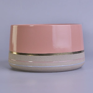Sunny good price custom candle ceramic jars in pink