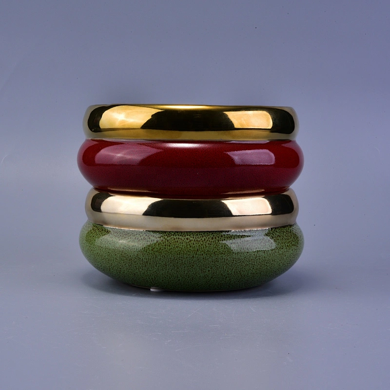 Sunny custom empty large ceramic candle holder container 10oz 20oz