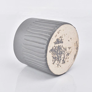 Custom grey decorative candle vessel wholesales