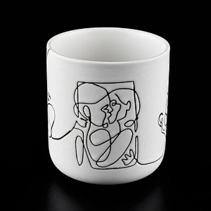 Matte White Ceramic Candle Holders Wholesale