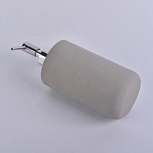 grey concrete soap Lotion bottle tumbler  bathroom accessories set