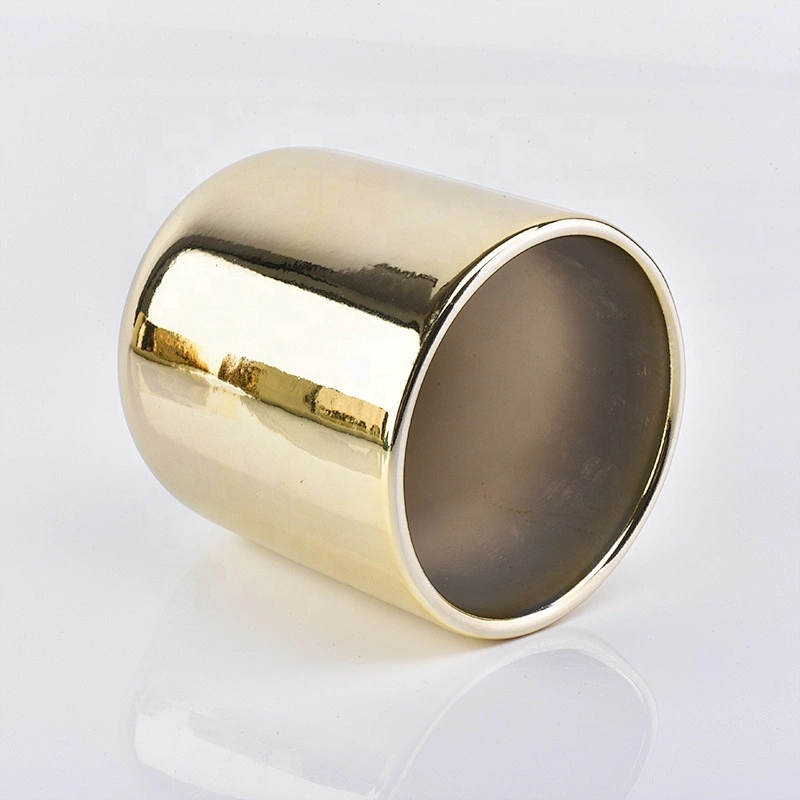 400ml Gold Plating glass Candle Holders