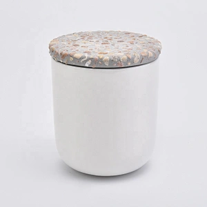 luxury cement customized lid for candle jars holder