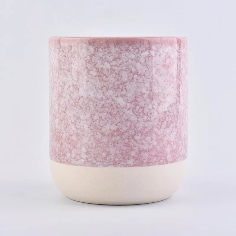 home decor 10oz ceramic candle jar